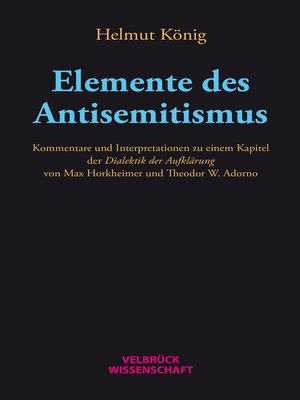 cover image of Elemente des Antisemitismus